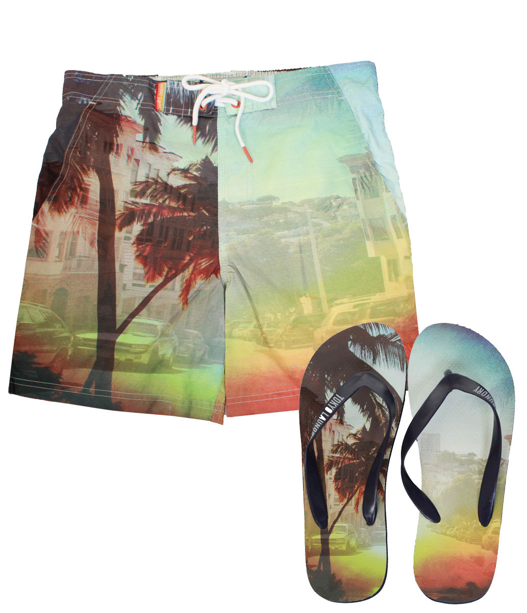Tokoyo Laundry Doumia Swimming Trunks With Flip Flops Tokoyo Laundry Doumia Swimming Trunks With Flip Flops